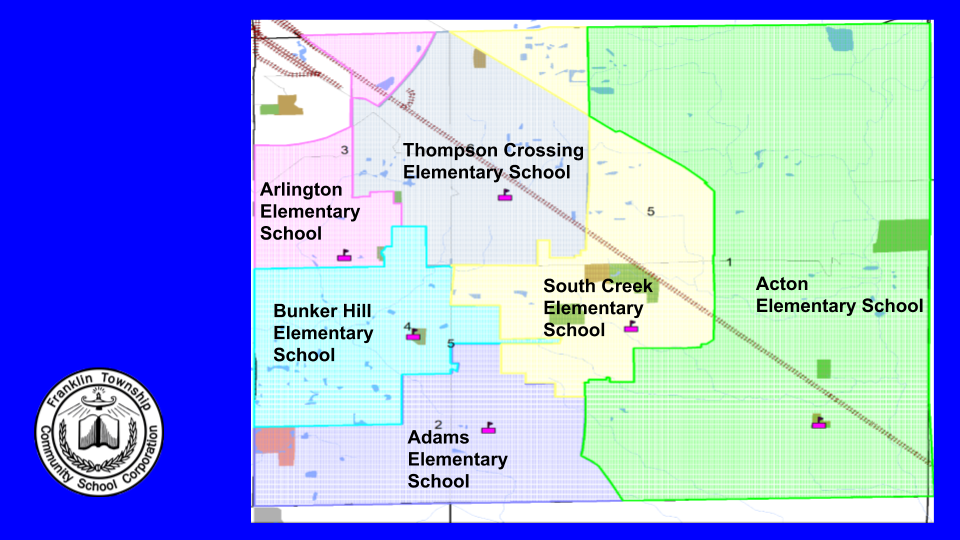 Map of all elementary schools